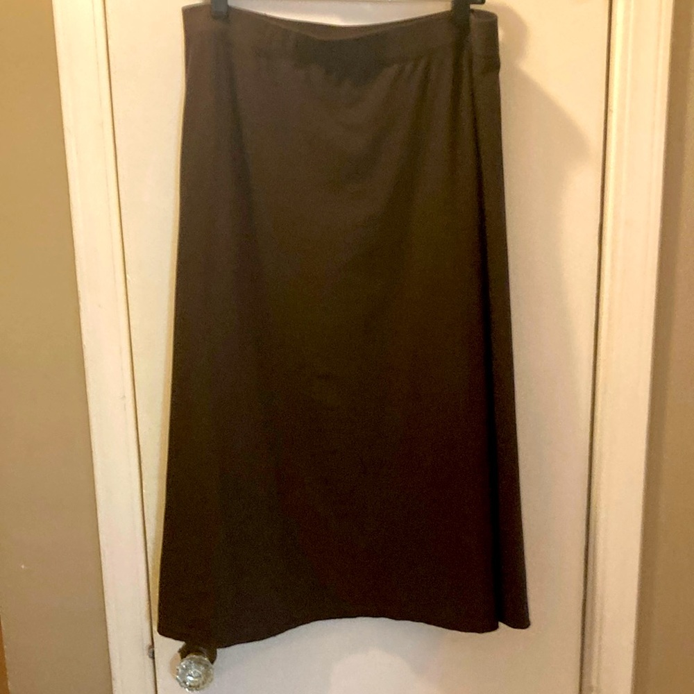 Eileen Fisher Brown A-Line Skirt